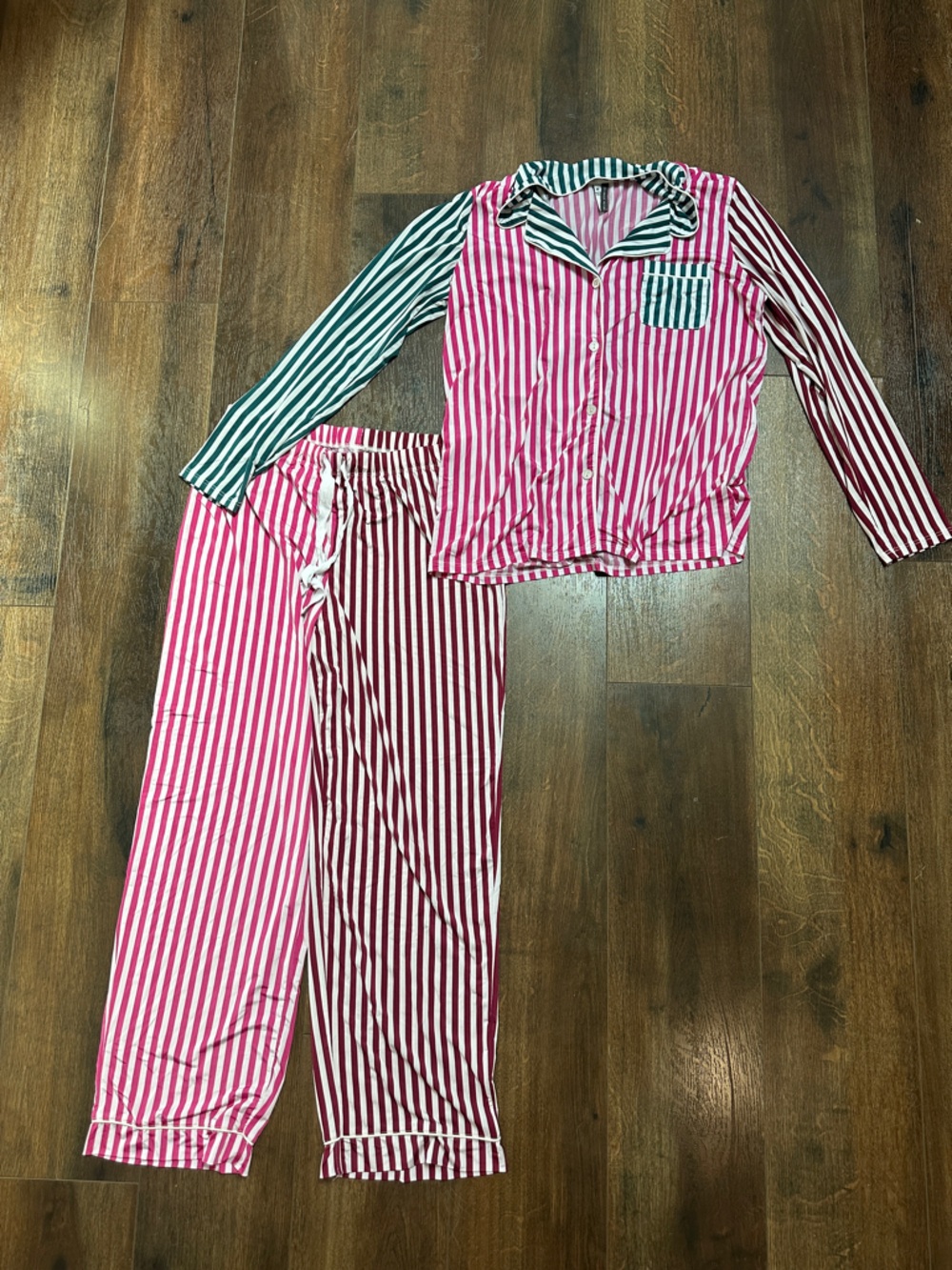 Pink Striped Women’s Pajama Set - Soft Cotton Blend